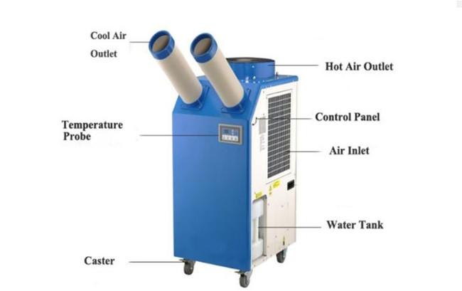 High Capacity Portable Air Conditioner With 11900BTU Digital Temperature Controlling