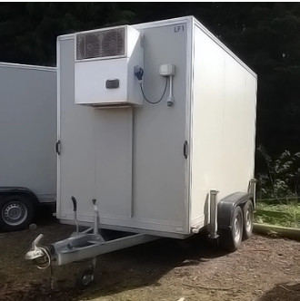 Refrigerated Portable Cold Storage Trailers With 220V Voltage And Air Tight Motor