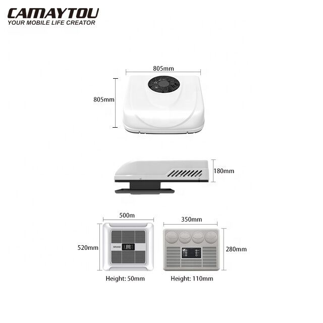 Rooftop 12v Dc 12 Volt air Conditioner Marine Aircon Compact Rv 24v 48v air Conditioning for Boat Van